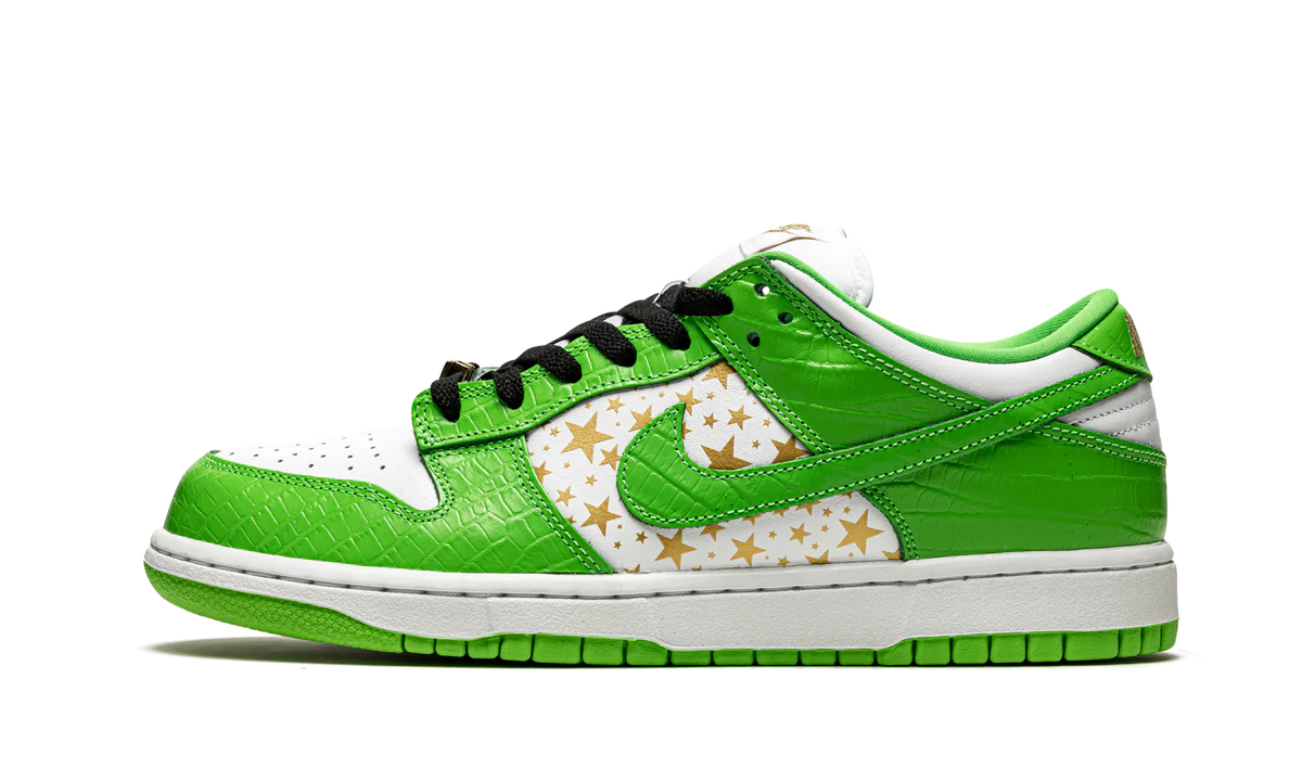 Nike SB Dunk Low "Supreme - Stars" Green