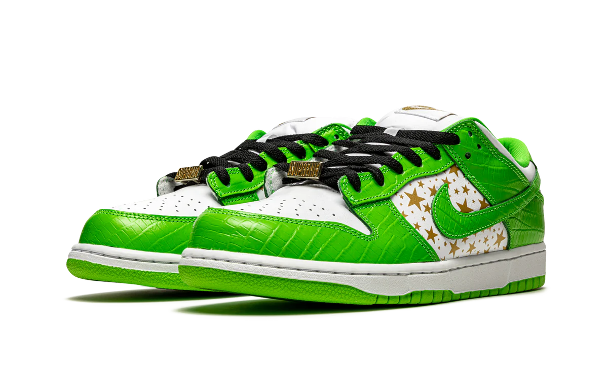 Nike SB Dunk Low "Supreme - Stars" Green