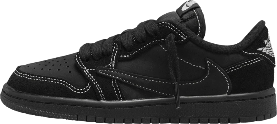 Jordan 1 Retro Low "Travis Scott - Black Phantom" Pre-School