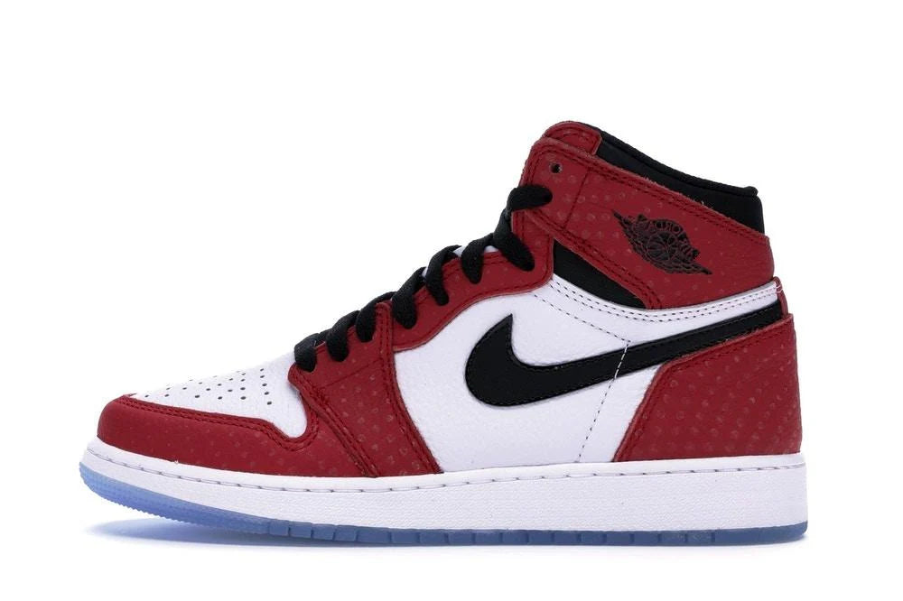 Jordan 1 Retro High "Spider-Man Origin" Grade School